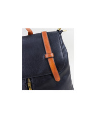 Ladies Black Backpack with Double Strip