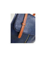 Damas Mochila azul con doble tira