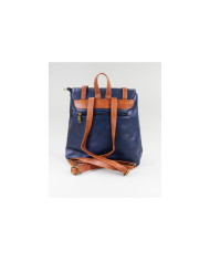 Damas Mochila azul con doble tira