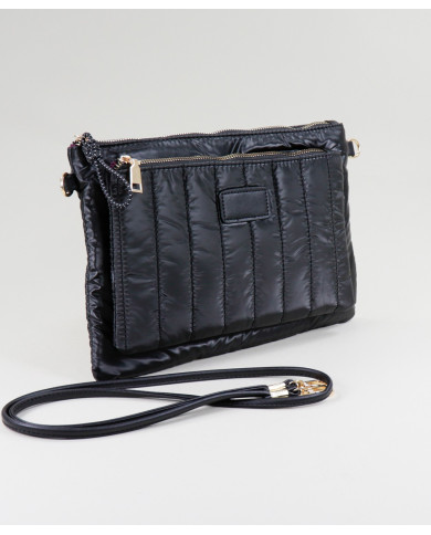 Lady's Quilted Black Mala