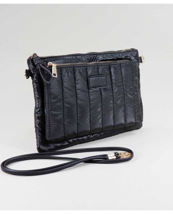 Lady's Quilted Black Mala