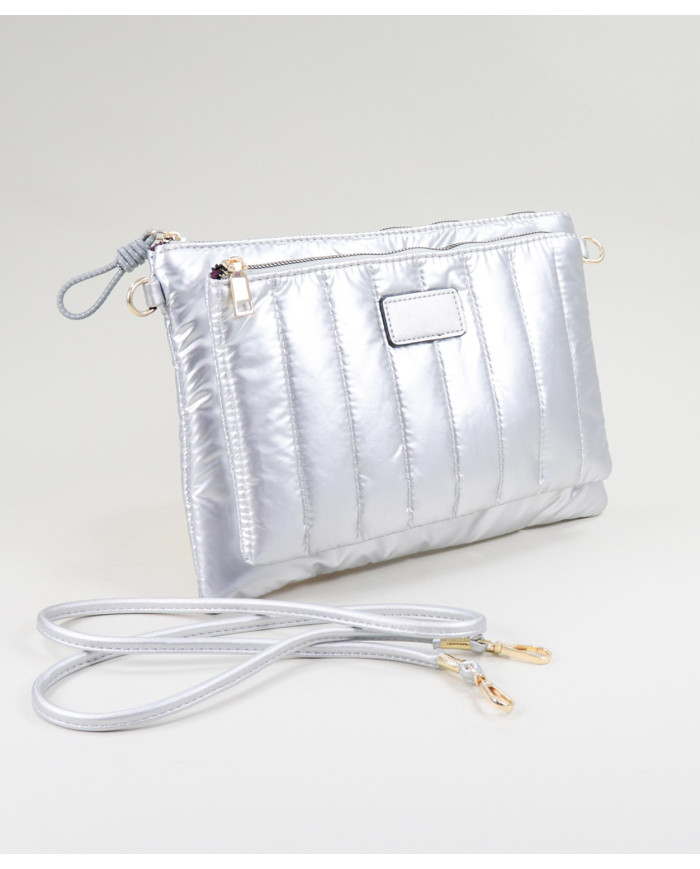 Women's Quilted Silver Case