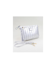 Mala Prateada Acolchoada de Senhora