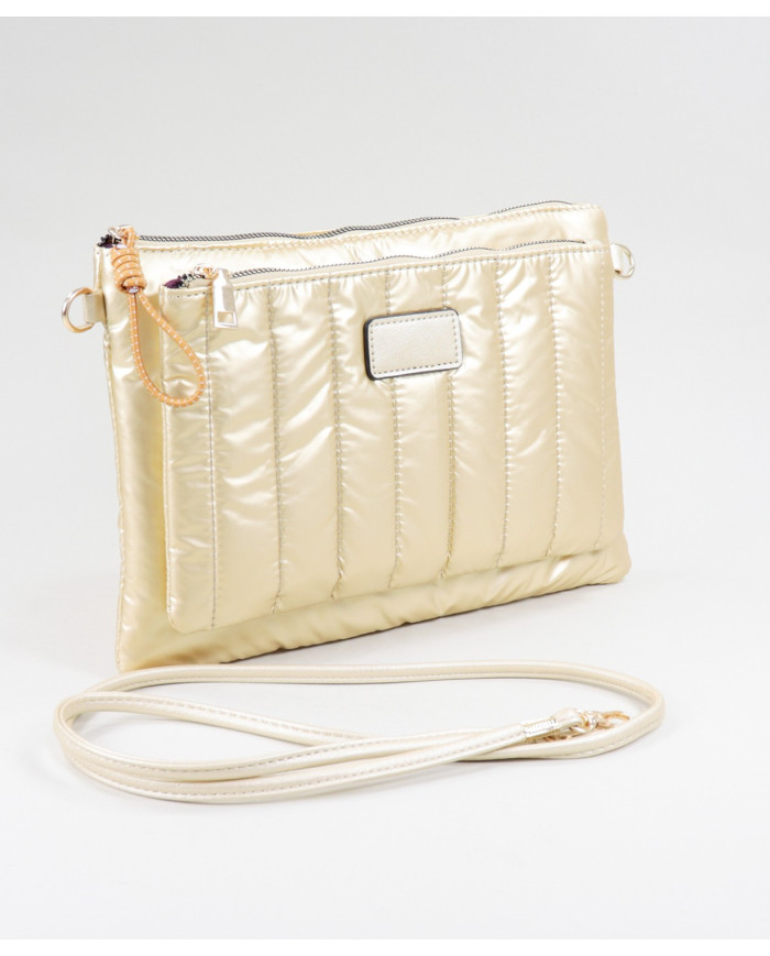 Mala Dourada Acolchoada de Senhora