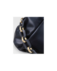 Damas Negro maleta con cadena decorativa