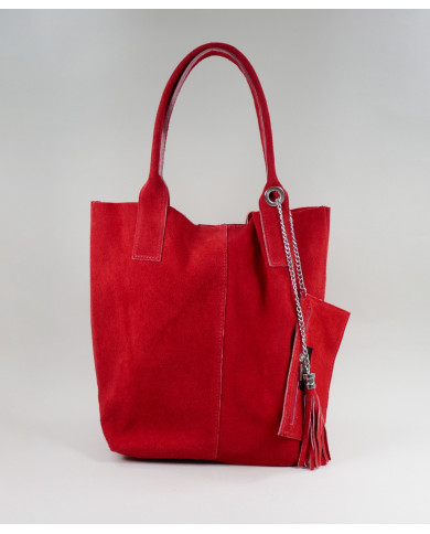 Red Lady's Bag in Skin