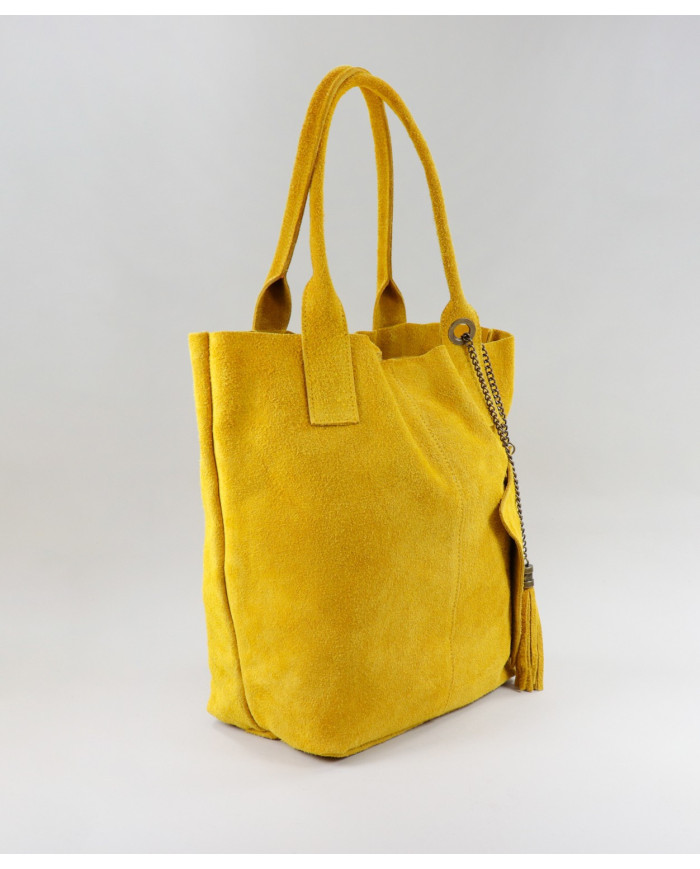 Yellow Lady's Bag in Skin