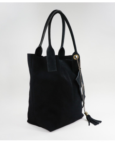 Black Lady's Bag in Skin