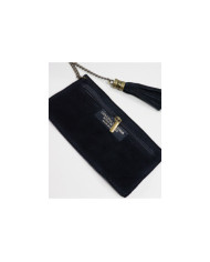 Bolsa de la señora negra en la piel