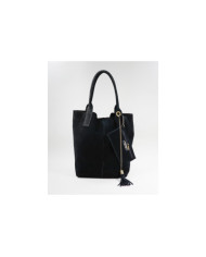 Bolsa de la señora negra en la piel