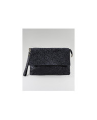 Women's Clutch Black in Skin