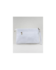 Clutch Feminina Azul Clara em Pele