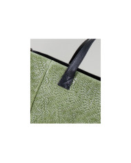 Lady's Green Bag in Skin with Texture