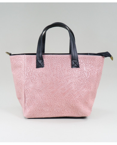 Bolsa de Pink Lady en piel con textura