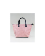 Pink Lady's Bag in Skin with Texture
