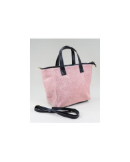 Pink Lady's Bag in Skin with Texture