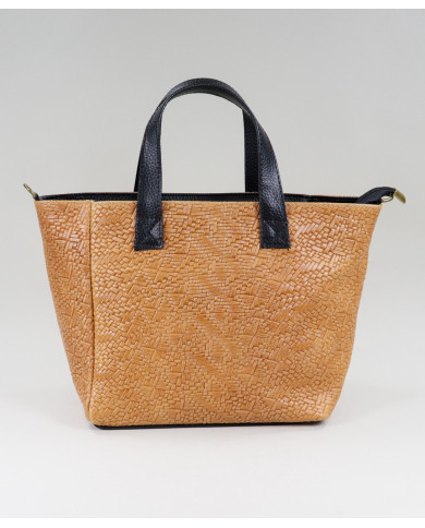 Lady Camel en piel con textura