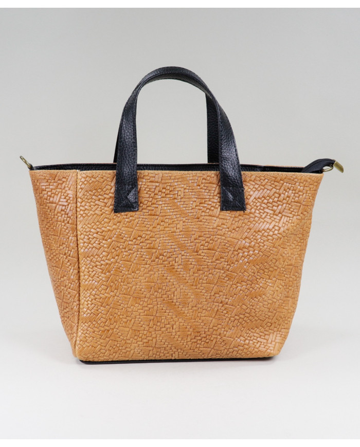 Lady Camel en piel con textura