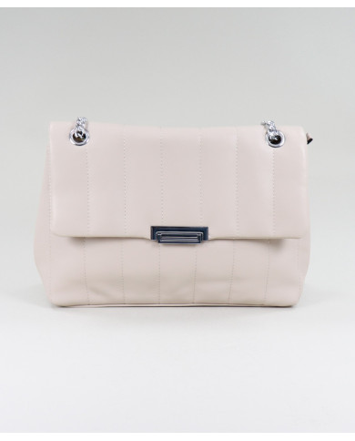 Chicas Taupe Bolsa con costuras