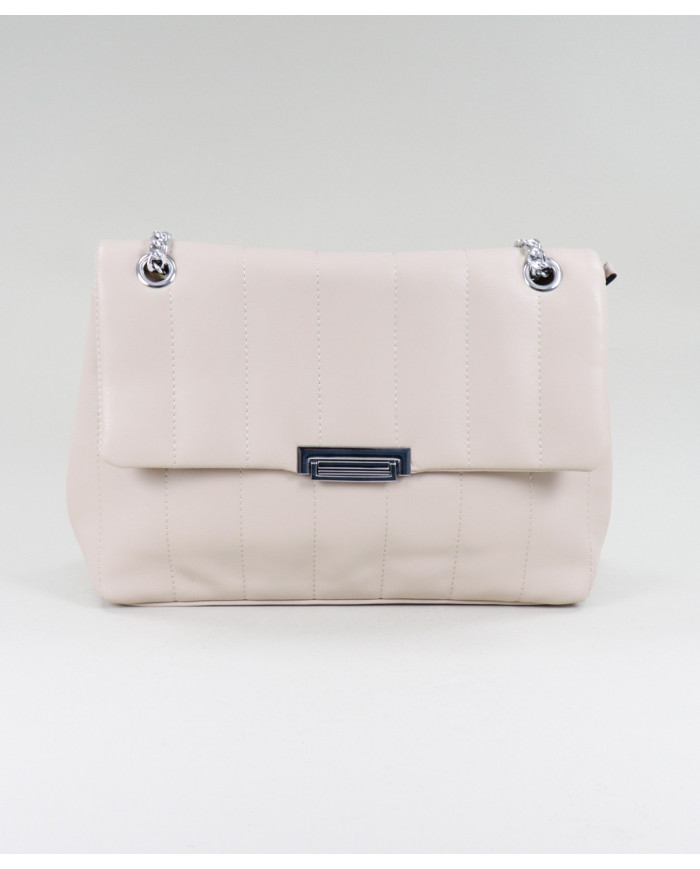 Chicas Taupe Bolsa con costuras