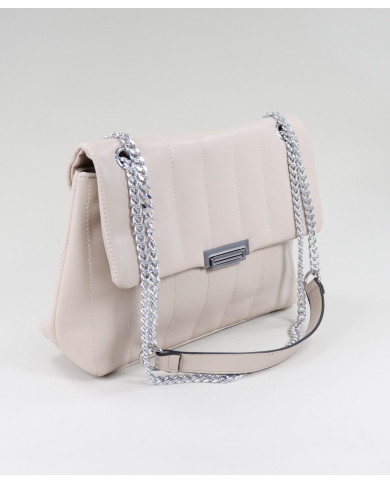 Ladies Taupe Bag with Seams