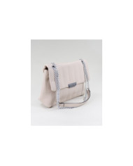 Chicas Taupe Bolsa con costuras