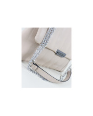 Chicas Taupe Bolsa con costuras