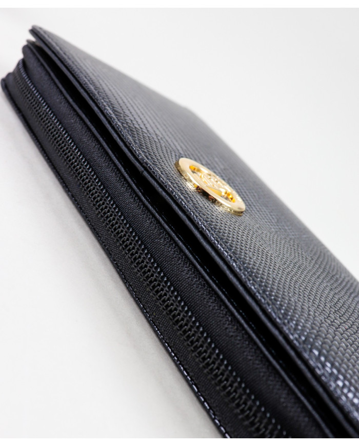 Carteira Preta de Senhora Retangular