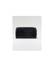 Ladies Black Wallet Rectangular