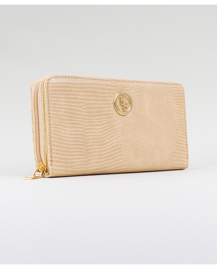 Damas Taupe Wallet Rectangular