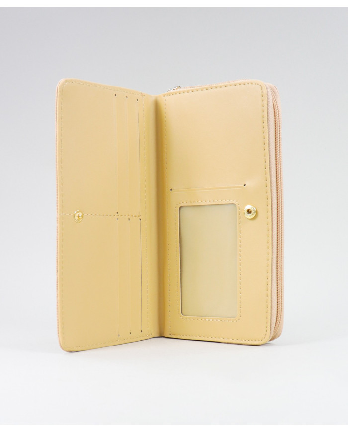 Damas Taupe Wallet Rectangular