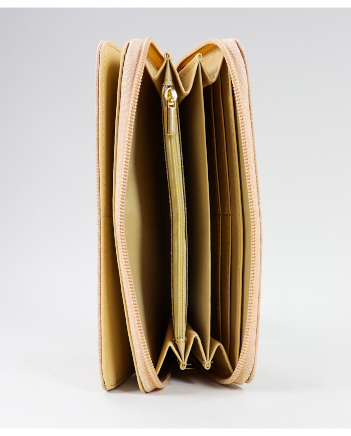 Damas Taupe Wallet Rectangular