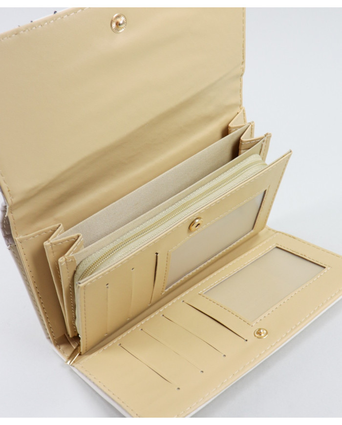 Elegante Cartera Beige