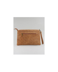 Clutch Feminina Camel em Pele