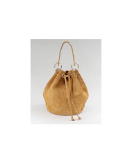 Cubo redondo Mala Camel en Skin