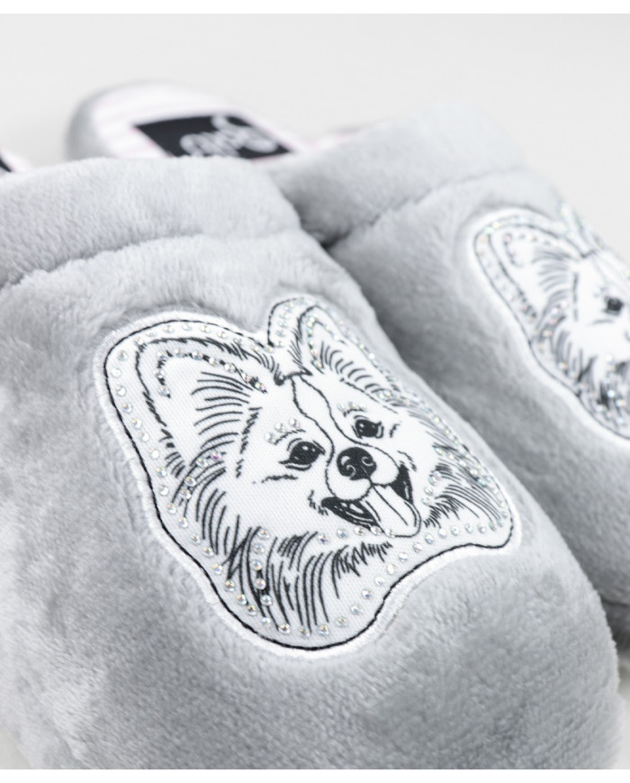 Ladies Room Slippers with Dogs