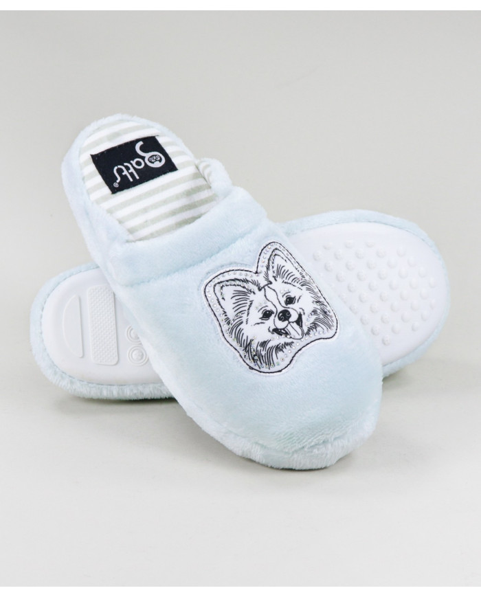 Ladies Gatts Room Slippers with Dogs