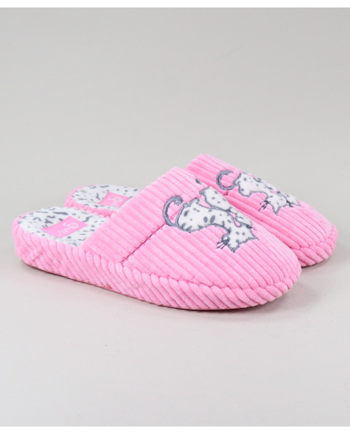 Zapatillas de la habitación de las damas con gatos