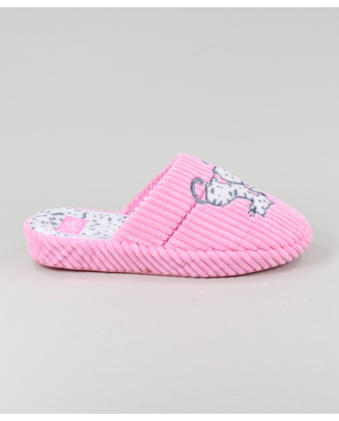 Ladies Room Slippers with Cats