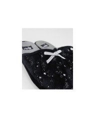 Ladies Room Slippers with Flowers Embroidery