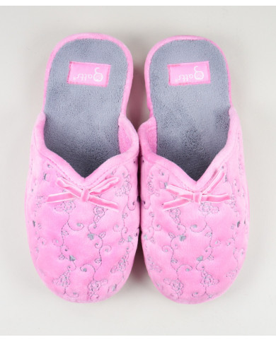 Zapatillas de la habitación de damas con bordado de flores