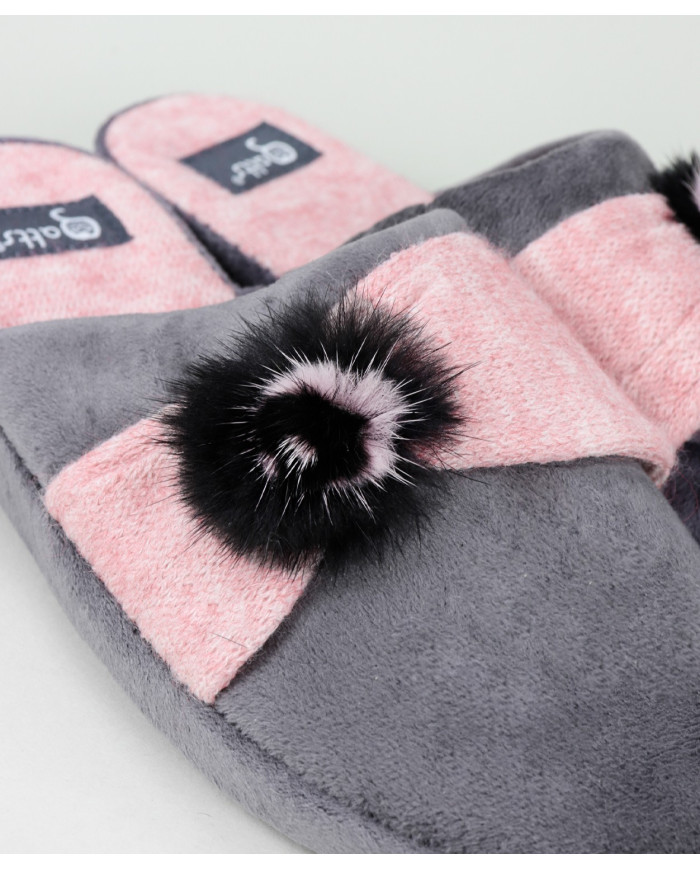 Ladies Room Slippers with Plugs