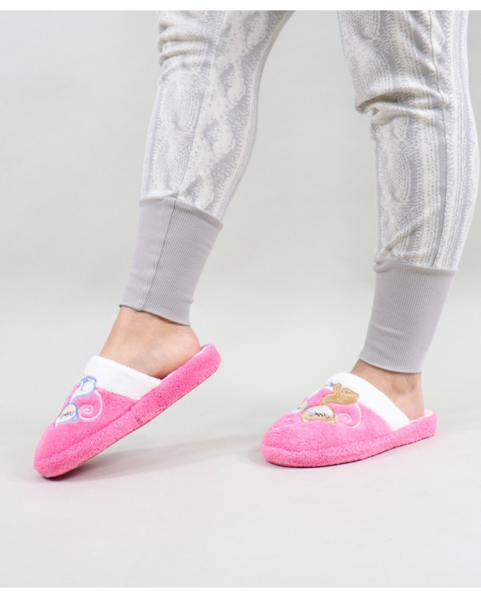Ladies Room Slippers with Cats