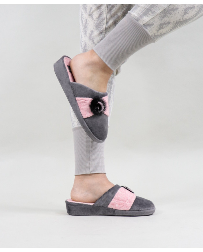 Ladies Room Slippers with Plugs