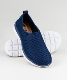Sapatos Azuis de Senhora Ginova Práticos