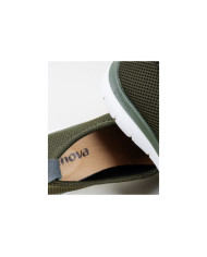 Sapatos Verdes de Senhora Ginova Práticos