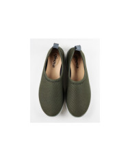 Sapatos Verdes de Senhora Ginova Práticos