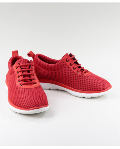 Sapatos Vermelhos de Senhora Ginova de Atacadores