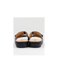 Orthopedic Slippers Ladies Black with Velcro Ginova