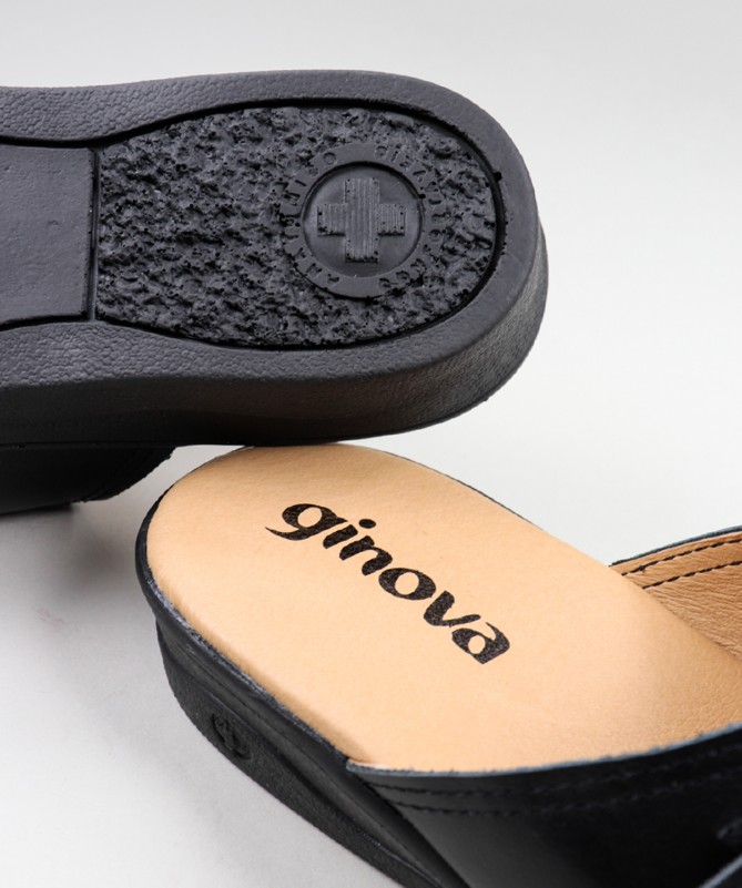 Ginova Comfort Slippers for Ladies with Velcro for Adjustable Width